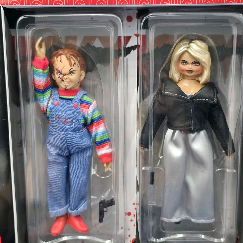MEGO 8" Chucky And Bride Action Figures‎ Collectable Set By Marty Abrams